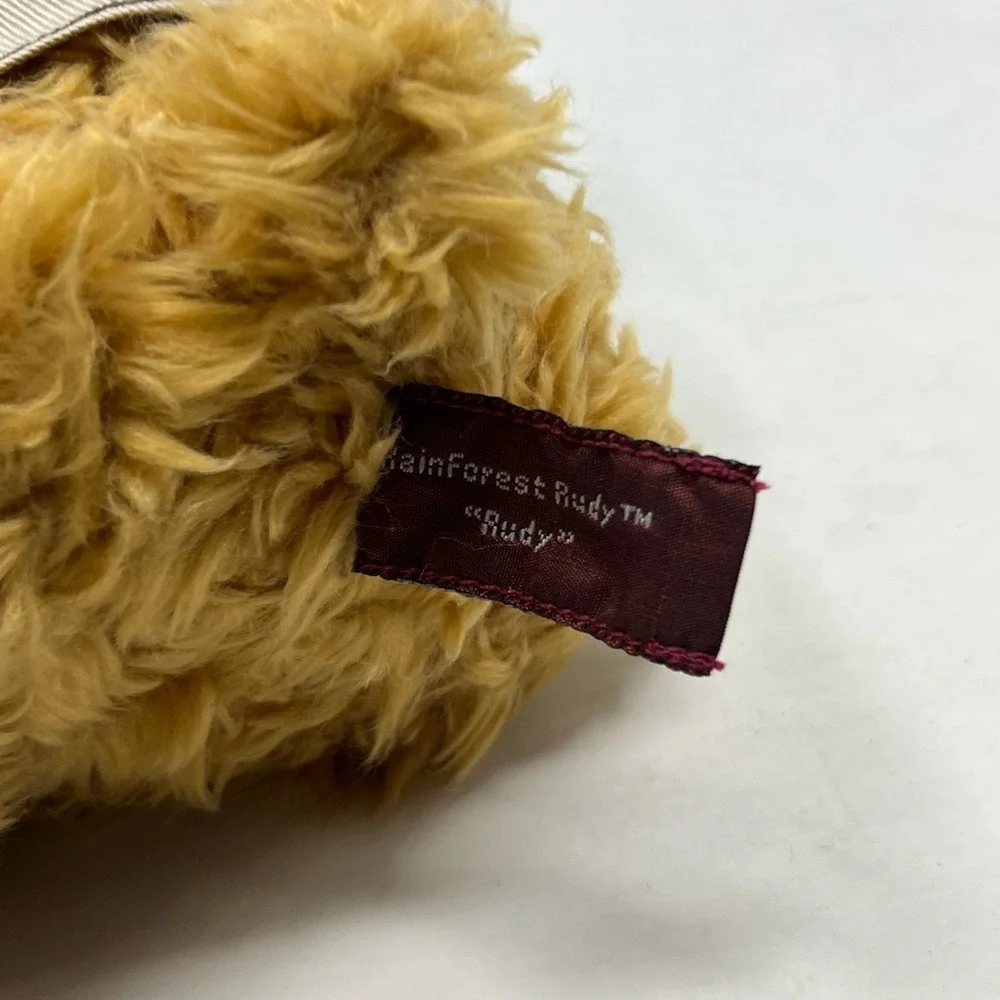 Vtg‎ Y2K Deadstock Rain Forest Rudy Teddy Bear Ranger Plush Stuffed Animal NWT